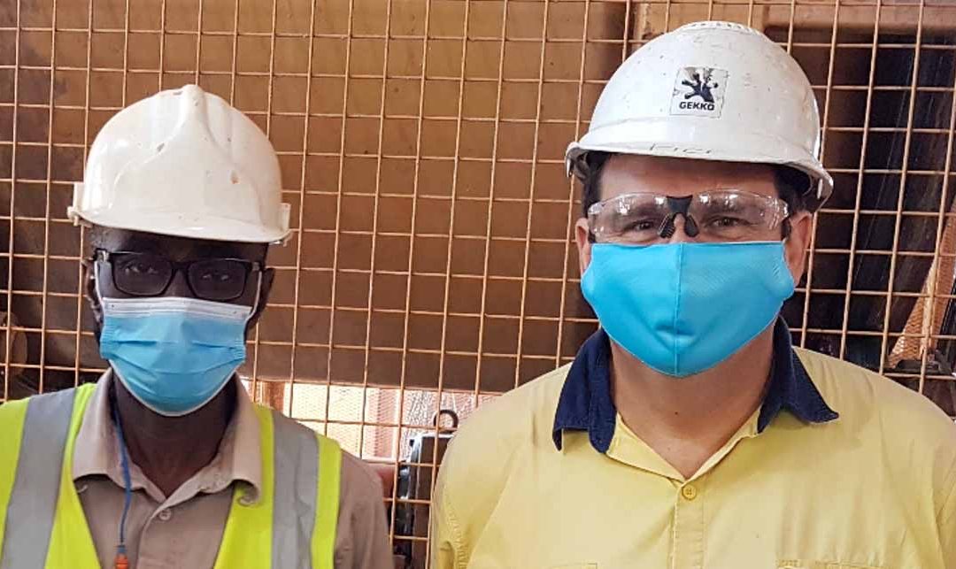 Succesful COVID-SAFE service visit at Siguiri Gold Mine